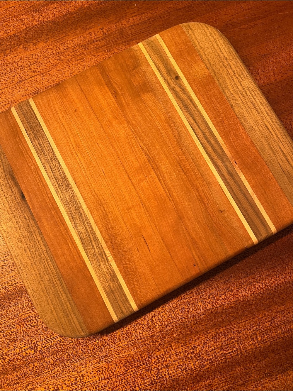 Cherry Walnut Handmade Wooden Cutting/Serving Board